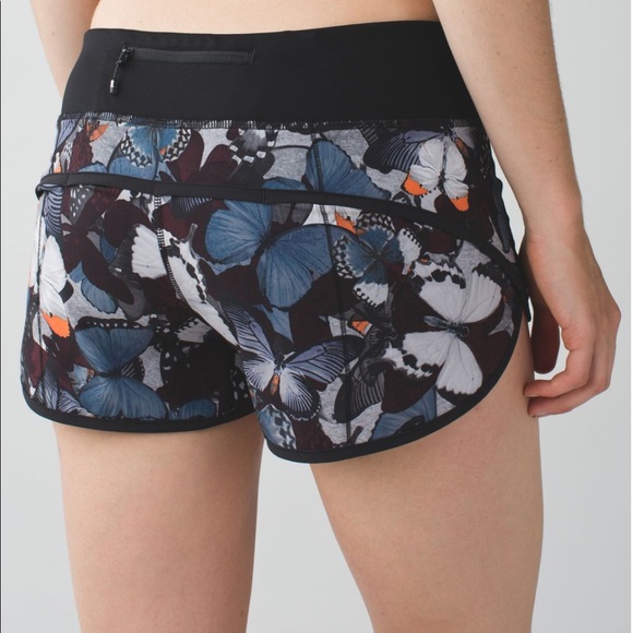 Lululemon Speed Short in Biggie So Fly Butterfly